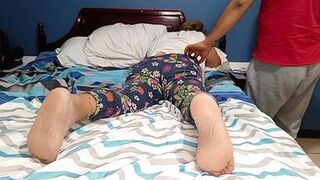 Oil massage to a 70 year old mature grandmother gets hot and asks for it - 1 image