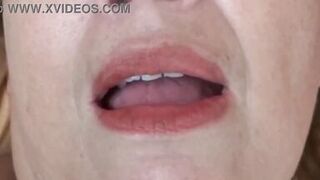 Beautiful milf masturbates with her pussy wide open and receives a big cumshot on her tits - 11 image