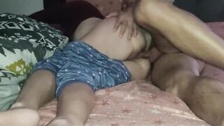 Sharing a Bed with my Hot MILF Stepmom - Anal Creampie - 3 image