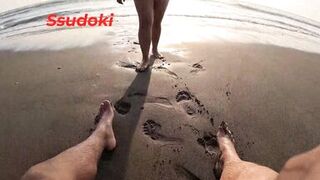 WE FUCKED in front of the BEACH because he dared me to stay NAKED on a NUDIST beach. - 5 image