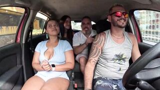 Ted hitched a ride with Mari and Chell and got a inexperienced girl in the back seat - Candy Debby - 4 image