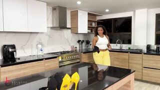 I Catch My Thick-ass Maid Jerking off and Give Her My BBC - Carla Morelli & Brandon - 2 image