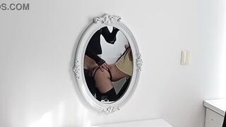 Big cock t,r,v fucks me with my thong on and barefoot, busty and big ass Latina brunette - 11 image