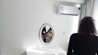 Big cock t,r,v fucks me with my thong on and barefoot, busty and big ass Latina brunette - 7 image