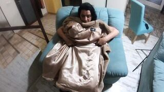 Romantic fucking and cum play on a fur-coat linner 268- preview - 10 image