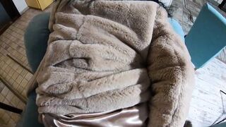 Romantic fucking and cum play on a fur-coat linner 268- preview - 6 image