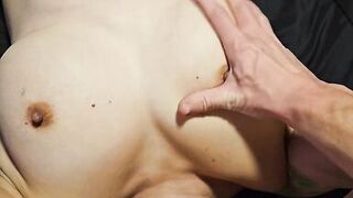 Real amateur latina wife rides and gets a load on her ass