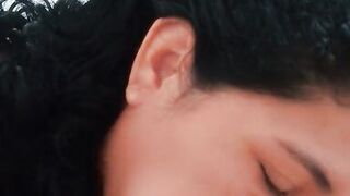 Beautiful neighbor sucking rich deep throat - 12 image