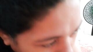 Beautiful neighbor sucking rich deep throat - 14 image