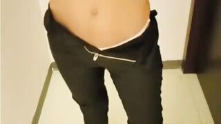 walk on the beach ends with an insertion in the cock, brunette, big ass, busty, big cock, man in underwear - 6 image