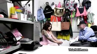 Thief tattooed Latina MILF gets fucked for stealing - 6 image