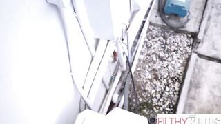 Watch Monica Sage & Leo Valentino's big asses bounce as they ride POV-style in hot doggy-style action