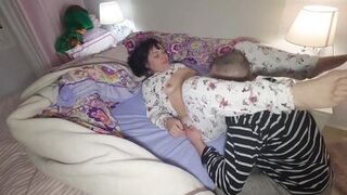 Chubby Big Booty & FatJhon's hot homemade sex tape: Passionate pussy eating, real orgasm, and MILF pawg orgasm! - 2 image