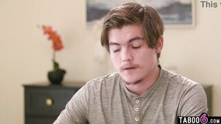 Tyler Cruise's massive latina tits distract Little Puck while he teaches him how to handle big boobs