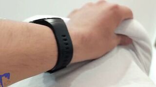 AlinaVelvet, the curvy Latina MILF, pleasures herself before riding her neighbor's hard cock and taking a warm load in her mouth - 5 image