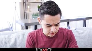 Stepmom and friend team up to have taboo threesome with stepmom's friend in POV