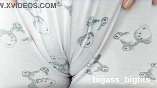 Watch this curvy European MILF with a camel toe tease and finger herself in homemade camgirl video - 10 image