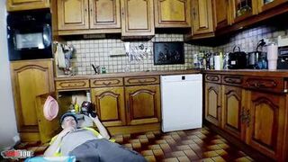 Terry Kemaco & Brillite Marilyn get wild in a Mexican kitchen sex romp with squirting orgasms! - 7 image