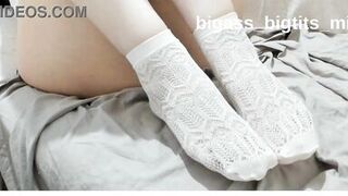 Bigass_bigtits_milf indulges in toe-curling foot fetish with her white socks on - 11 image