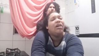 Watch MILF Yham take on a curvy stepson with massive natural tits and ride like a pro - 12 image