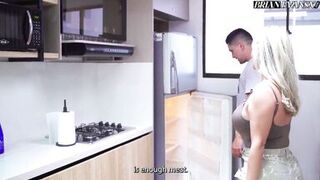 Kourtney Love and her hubby team up to take on two hard cocks in a wild threesome with curvy Latina babe, - 3 image