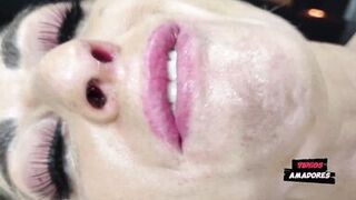 Julia Fontanelli's curvy body and perfect tits give her client a special massage and pussy licking experience - 12 image