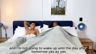 Danisha Milf & AngelOwenx take turns on a big black cock in a hotel room - 5 image