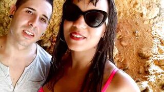 Sasha Jones & Terry get wild in open air with big tits & ass fingering