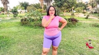 Watch Chocolatito Cock & Licenciada Angiemilf50 do yoga with trainer in her room - 6 image