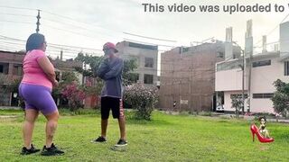 Watch Chocolatito Cock & Licenciada Angiemilf50 do yoga with trainer in her room - 8 image