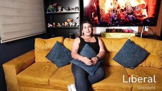 Watch Fernanda Milf's perfect tits bounce as she rides Mvstery Guy's hard cock in hot amateur video