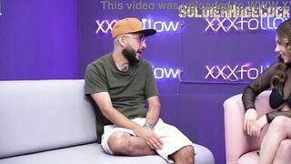 Dani Ortiz, ZamanthaLopez & soldierhugecock go wild with massive cock in the studio - 6 image