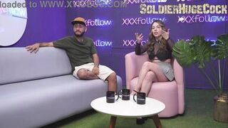 Dani Ortiz, ZamanthaLopez & soldierhugecock go wild with massive cock in the studio - 8 image