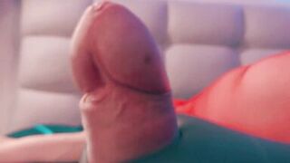 Watch Mycurves dominate her submissive slave with a black glove while milking him dry with rough sex - 10 image