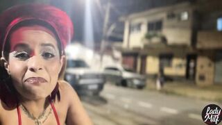 Lady Milf & O Tulipa guide a skinny Latina teacher home after wild street party with handjobs and natural tits - 3 image