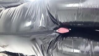 Watch this kinky Latina wife in latex masturbate her massive clit until she climaxes hard - watch now! - 12 image